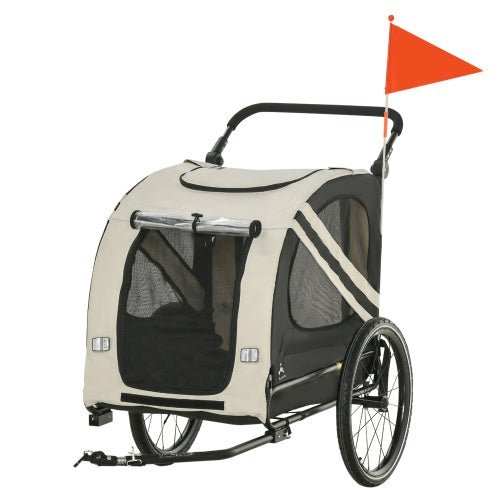 Aosom 2 - in - 1 Pet Bike Trailer For Small Dogs - Wize - Z