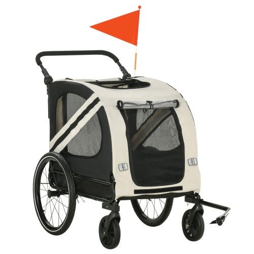 Aosom 2 - in - 1 Pet Bike Trailer For Small Dogs - Wize - Z