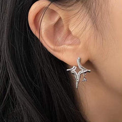 Asterism Rhinestone Earrings - Wize - Z