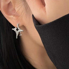 Asterism Rhinestone Earrings - Wize - Z