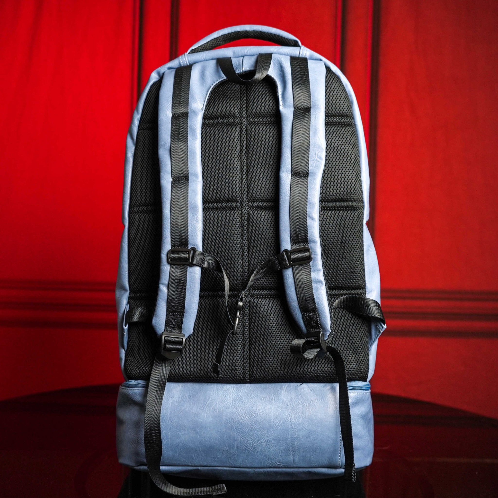 Baby Blue Leather Patented Carry - On Backpack (Only 300 Made) - Wize - Z