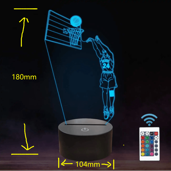 Basketball 3D Lamp - Wize - Z