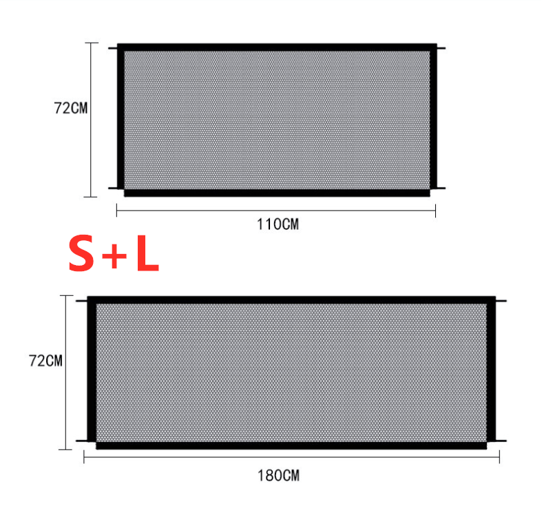 Black Foldable Protection Pet Safety Gate - Wize - Z