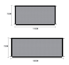 Black Foldable Protection Pet Safety Gate - Wize - Z