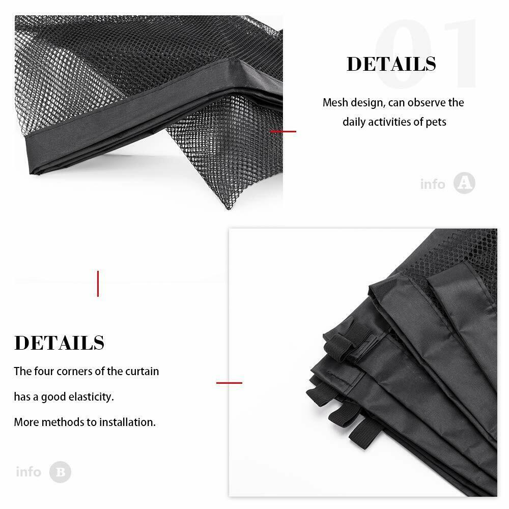 Black Foldable Protection Pet Safety Gate - Wize - Z