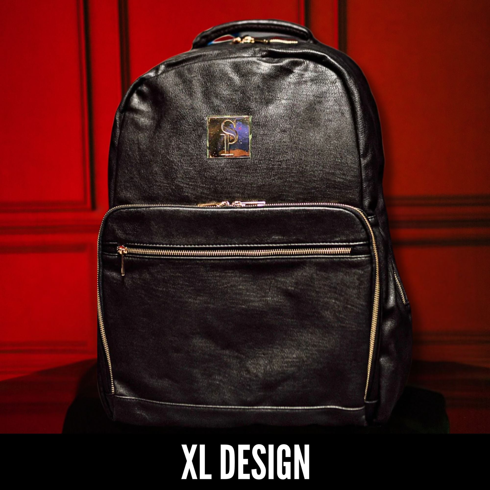 Black Leather Daily Commuter Bag XL - Wize - Z