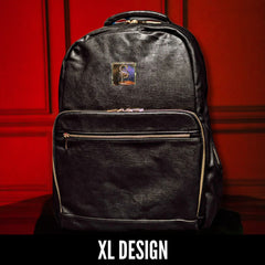 Black Leather Daily Commuter Bag XL - Wize - Z