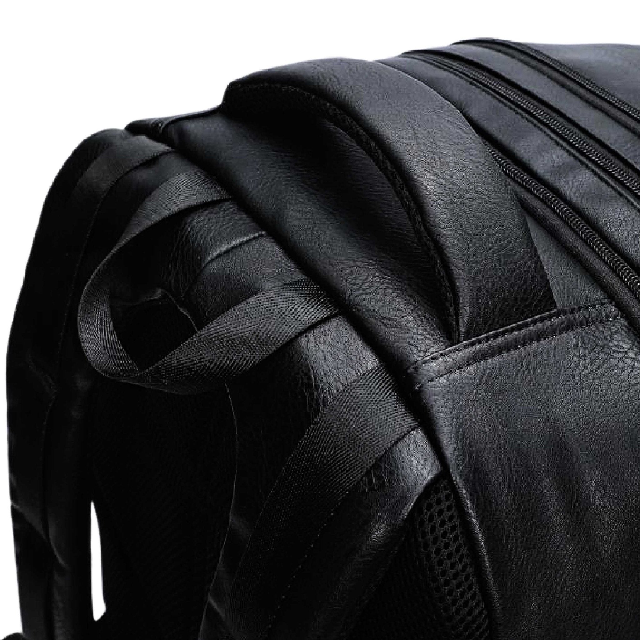Black Leather Patented Carry On Backpack (Only 300 Made) - Wize - Z