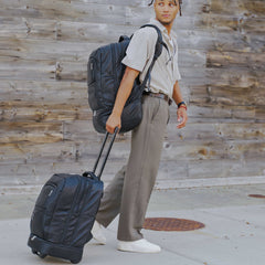 Black Leather Patented Carry On Backpack (Only 300 Made) - Wize - Z