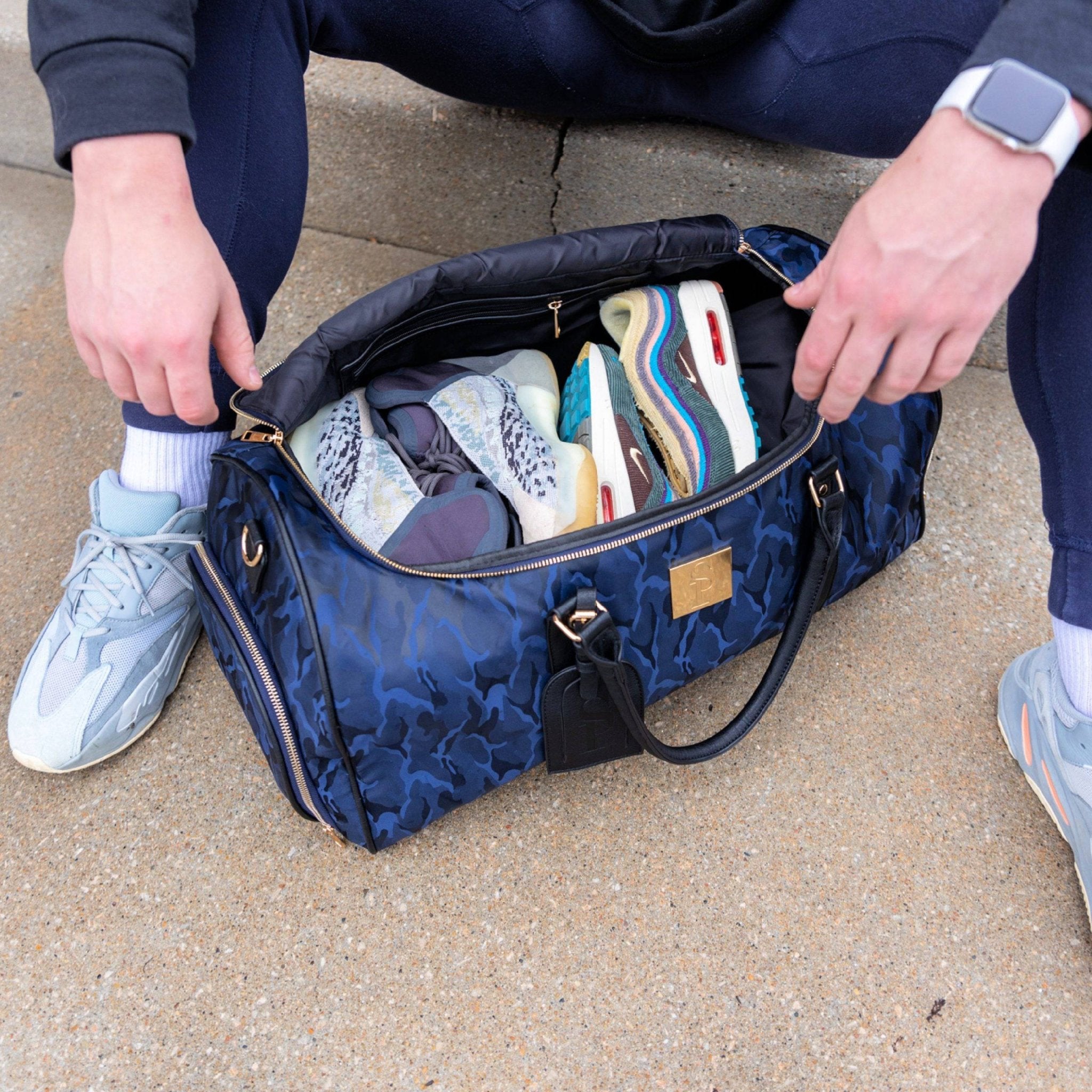 Blue Camo Weekender Duffle Bag - Wize - Z