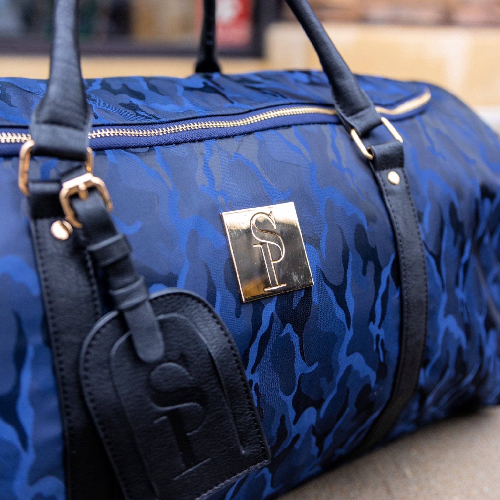 Blue Camo Weekender Duffle Bag - Wize - Z