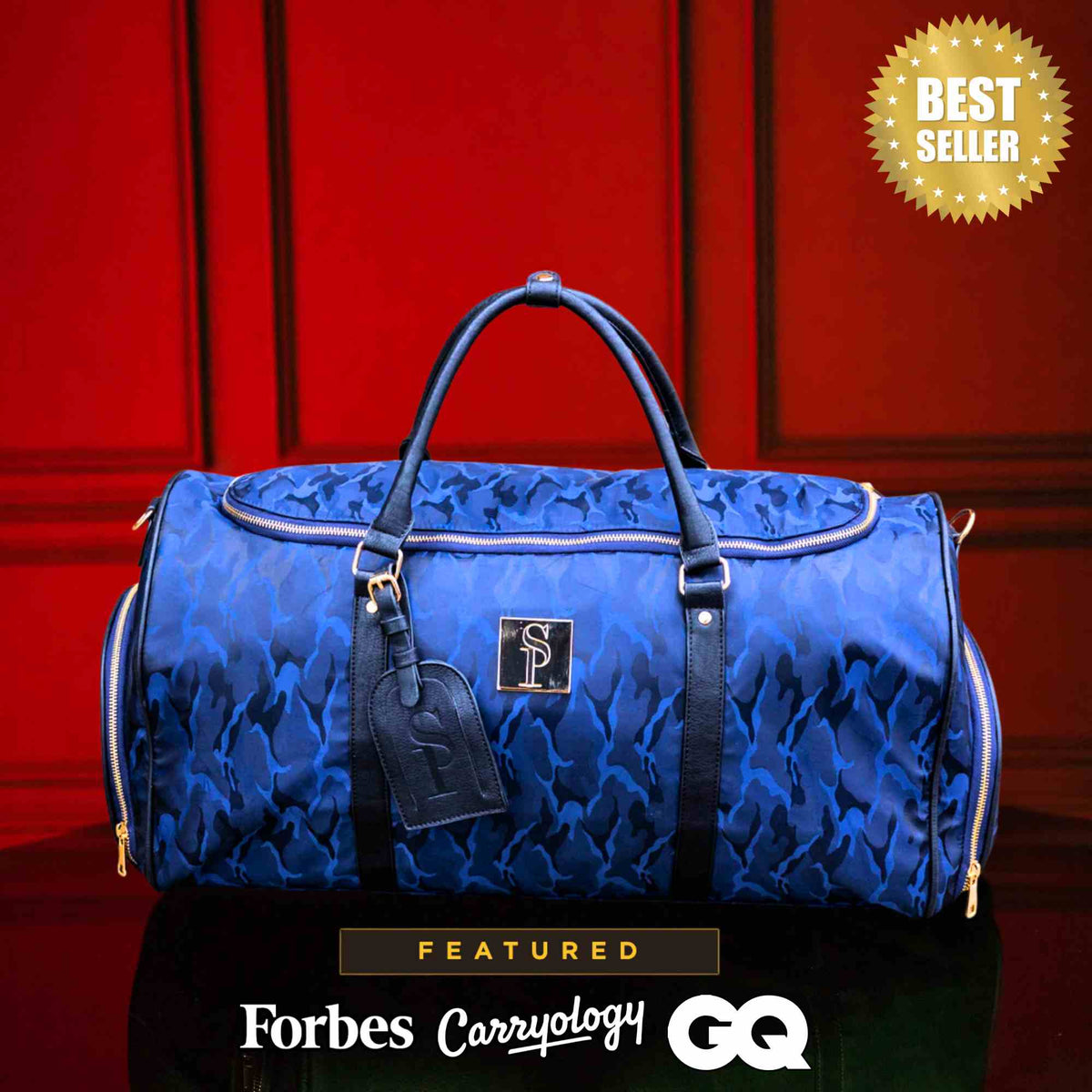 Blue Camo Weekender Duffle Bag - Wize - Z