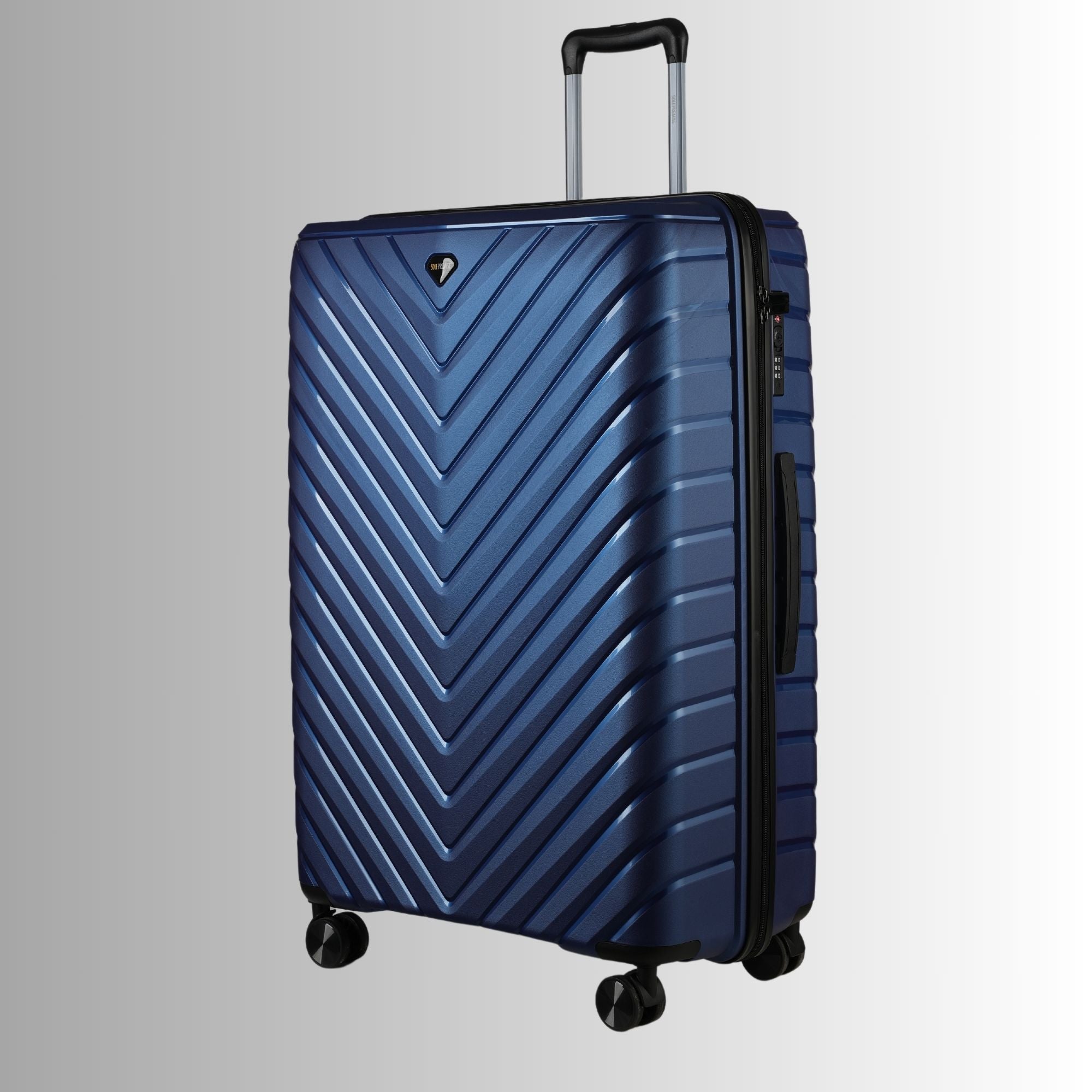Blue Hardcase Roller Luggage Set (28', 24' and 20') - Wize - Z