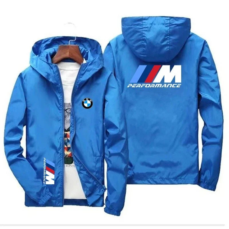 BMW Logo Printed Hooded Jackets - Wize - Z