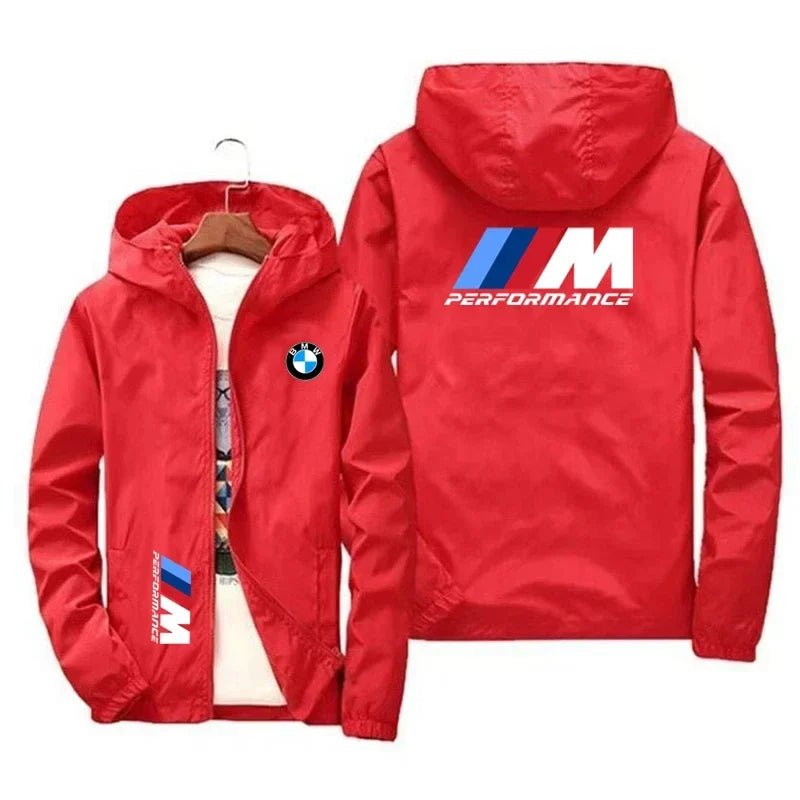 BMW Logo Printed Hooded Jackets - Wize - Z
