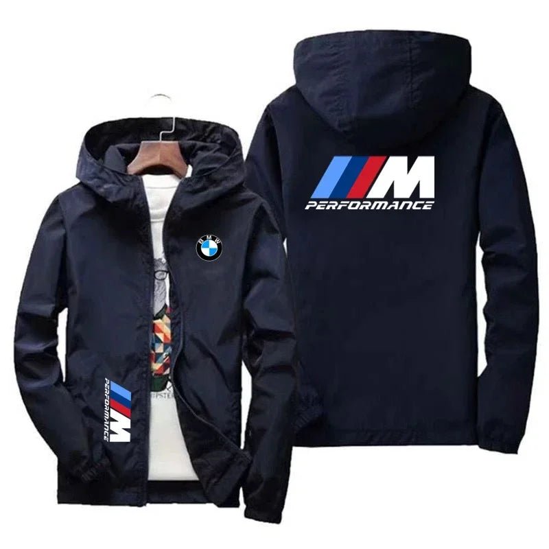 BMW Logo Printed Hooded Jackets - Wize - Z