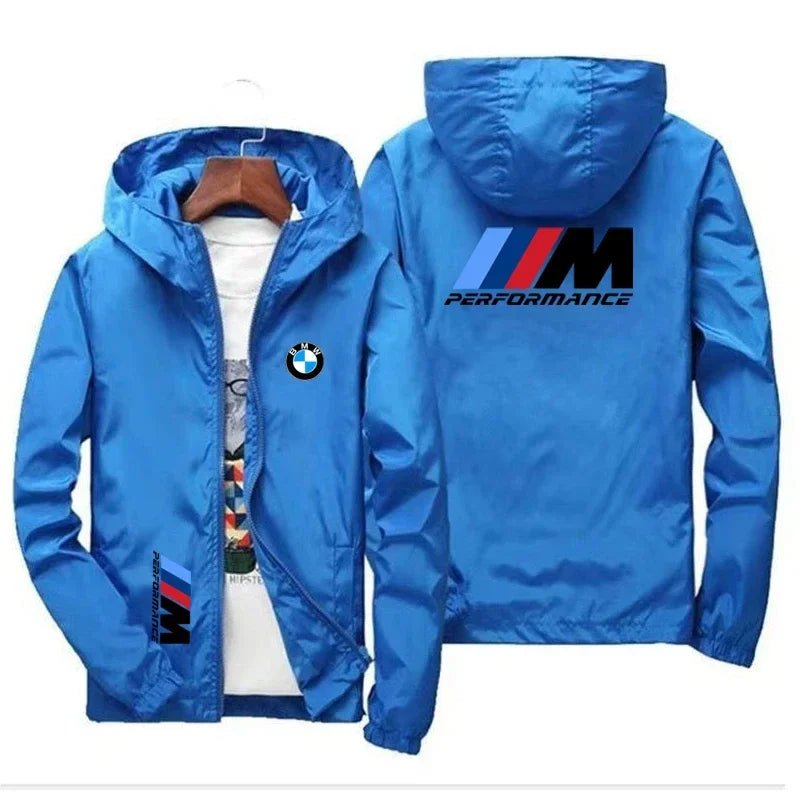 BMW Logo Printed Hooded Jackets - Wize - Z