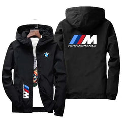 BMW Logo Printed Hooded Jackets - Wize - Z