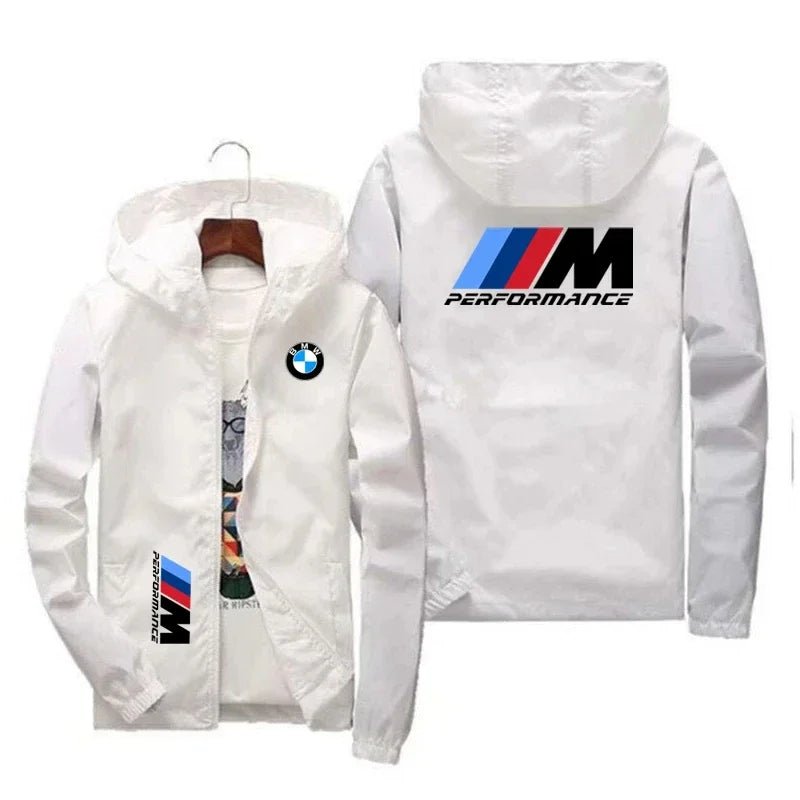 BMW Logo Printed Hooded Jackets - Wize - Z