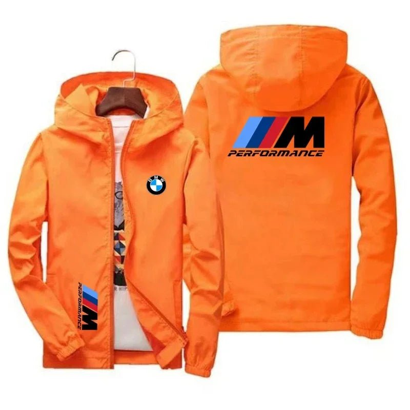 BMW Logo Printed Hooded Jackets - Wize - Z