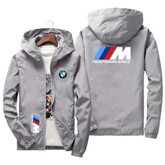 BMW Logo Printed Hooded Jackets - Wize - Z
