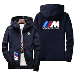 BMW Logo Printed Hooded Jackets - Wize - Z