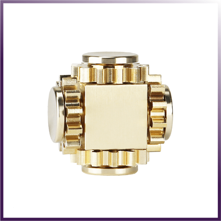 Brass Cube Gears Spinner - Wize - Z