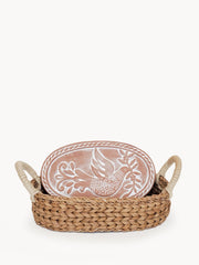 Bread Warmer & Basket - Bird Oval - Wize - Z