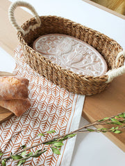 Bread Warmer & Basket Gift Set with Tea Towel - Owl Oval - Wize - Z