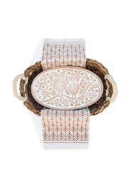 Bread Warmer & Basket Gift Set with Tea Towel - Owl Oval - Wize - Z