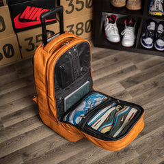 Brown Leather Roller Carry - on Set - Wize - Z