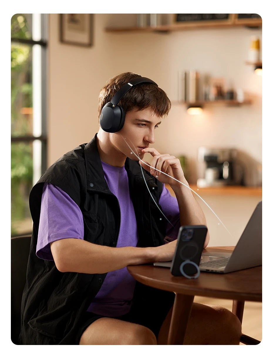 Choice Wireless Bluetooth Headphones 43dB Hybrid Active Noise Cancellation Hi - Res LDAC 75H Spatial Audio Headset Earphones - Wize - Z