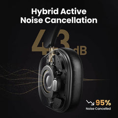 Choice Wireless Bluetooth Headphones 43dB Hybrid Active Noise Cancellation Hi - Res LDAC 75H Spatial Audio Headset Earphones - Wize - Z