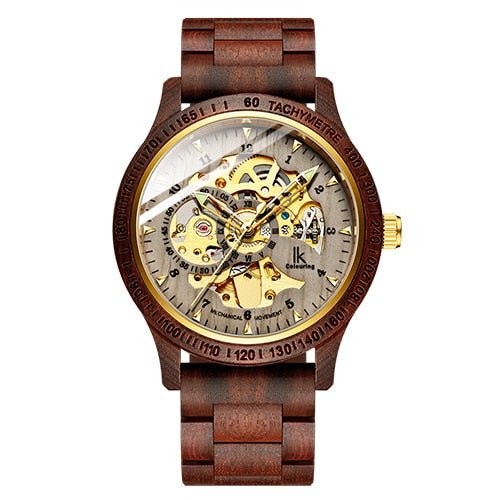 Classic Wooden Men's Mechanical Watch - Wize - Z
