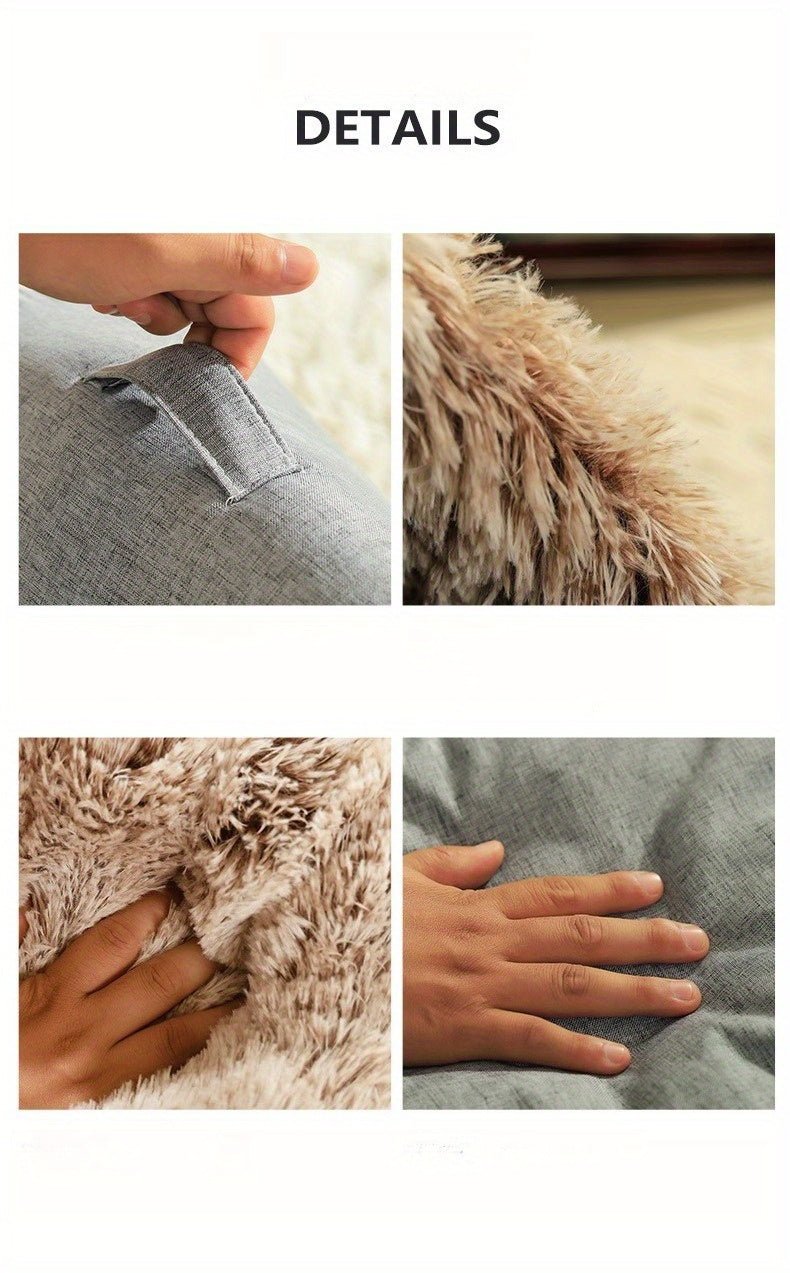 Cozy Cat Bed & Mat Set Warm Enclosed Pet Bed with Plush Interior - Wize - Z