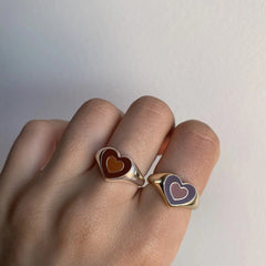 Creative Love Heart Ring - Wize - Z