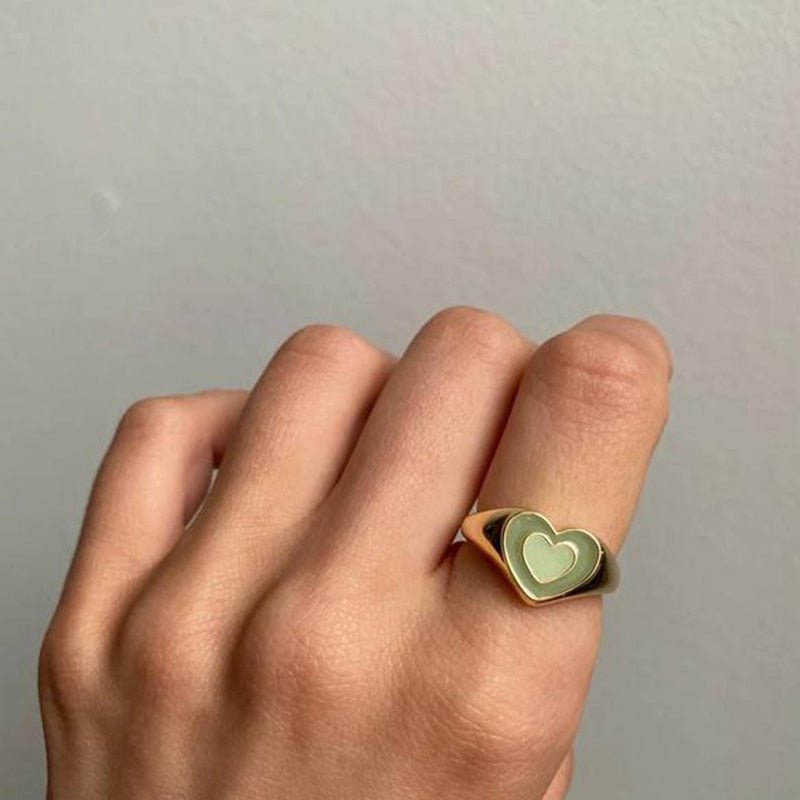 Creative Love Heart Ring - Wize - Z