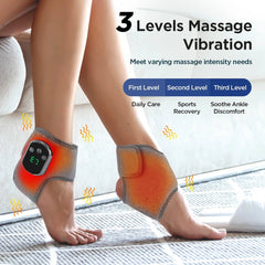 Electric Heat And Vibration Ankle Massager Infrared Hot Compress - Wize - Z