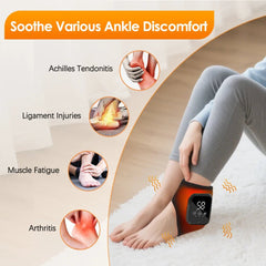 Electric Heat And Vibration Ankle Massager Infrared Hot Compress - Wize - Z