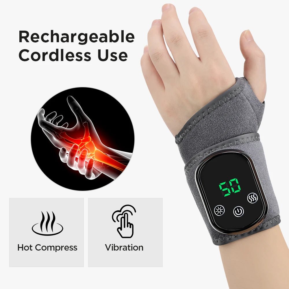 Electric Heating Wrist Massager Hot Compress Vibration Wrist - Wize - Z