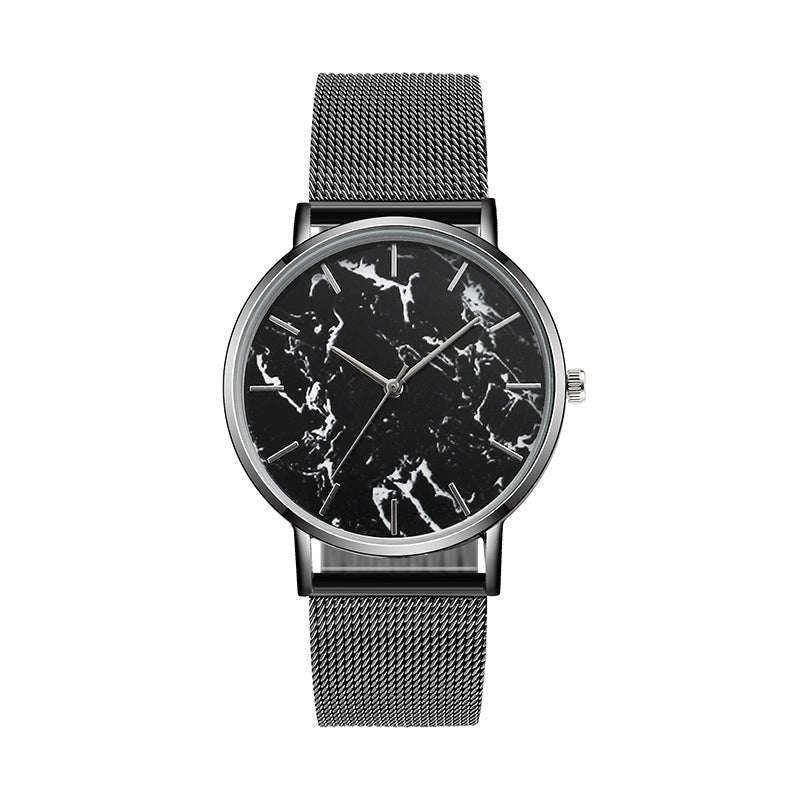 Fashion Rose Gold Mesh Band Creative Marble Female Wrist Watch Luxury Women Quartz Watches Gifts Relogio Feminino Drop Shipping - Wize - Z