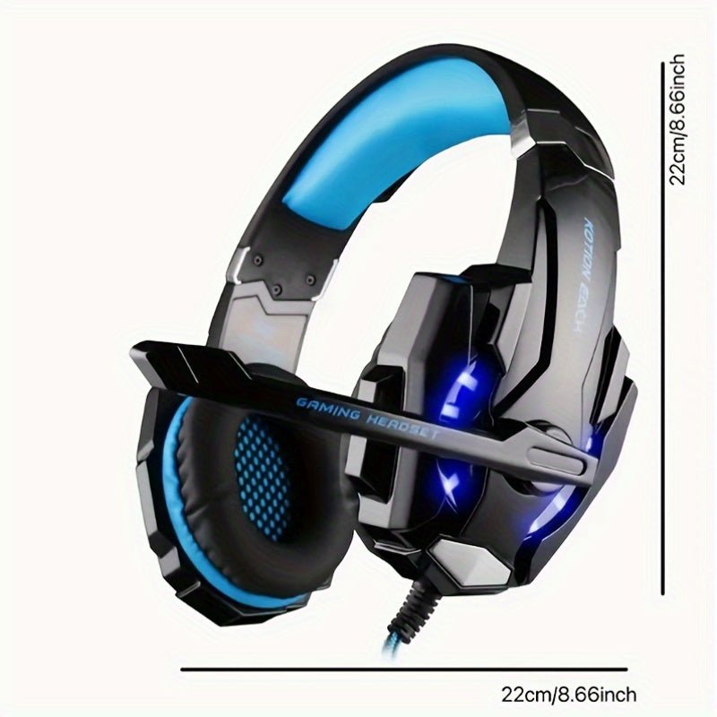 Gaming Headset with LED Lights & Microphone - Noise - Cancelling Surround Sound - Wize - Z