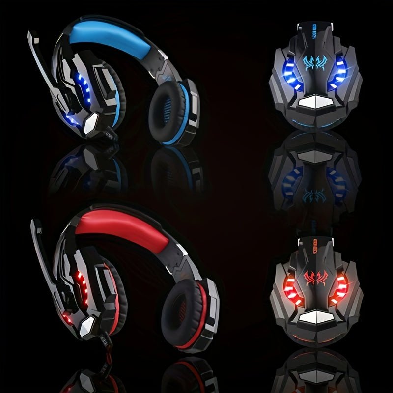 Gaming Headset with LED Lights & Microphone - Noise - Cancelling Surround Sound - Wize - Z