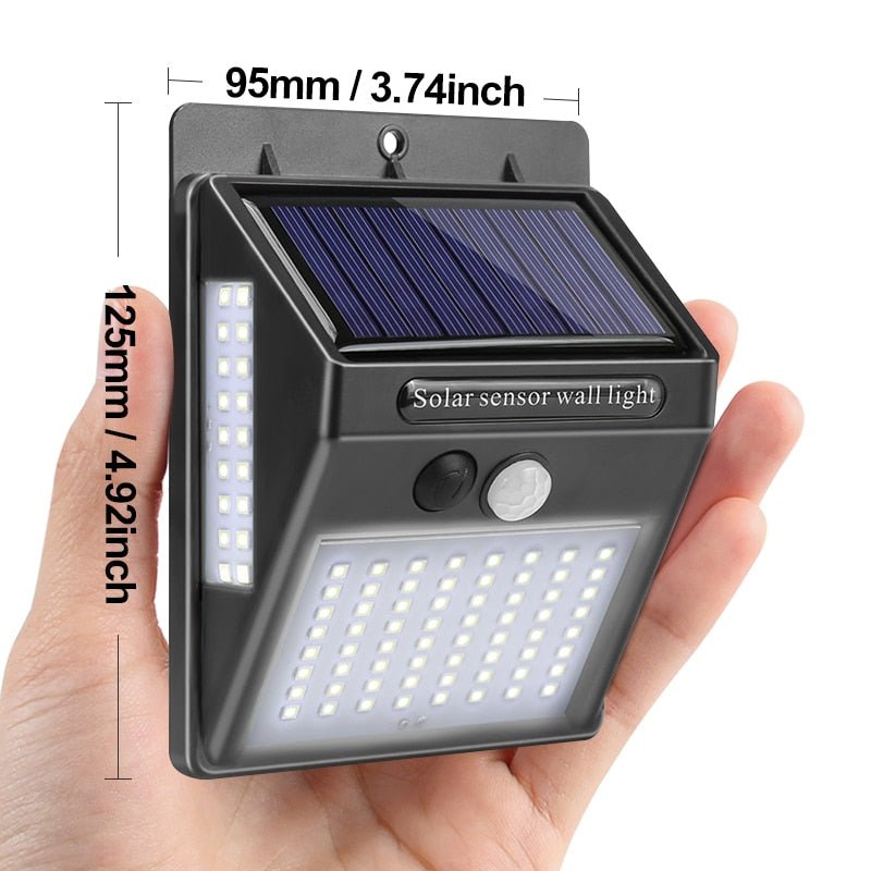 Garden Solar Lamp PIR Motion Sensor LED Solar Light Solar Powered By Sunlight Waterproof for Outdoor Wall Street Decoration - Wize - Z