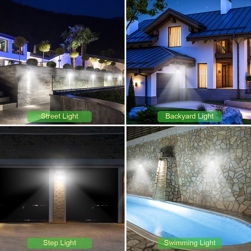 Garden Solar Lamp PIR Motion Sensor LED Solar Light Solar Powered By Sunlight Waterproof for Outdoor Wall Street Decoration - Wize - Z