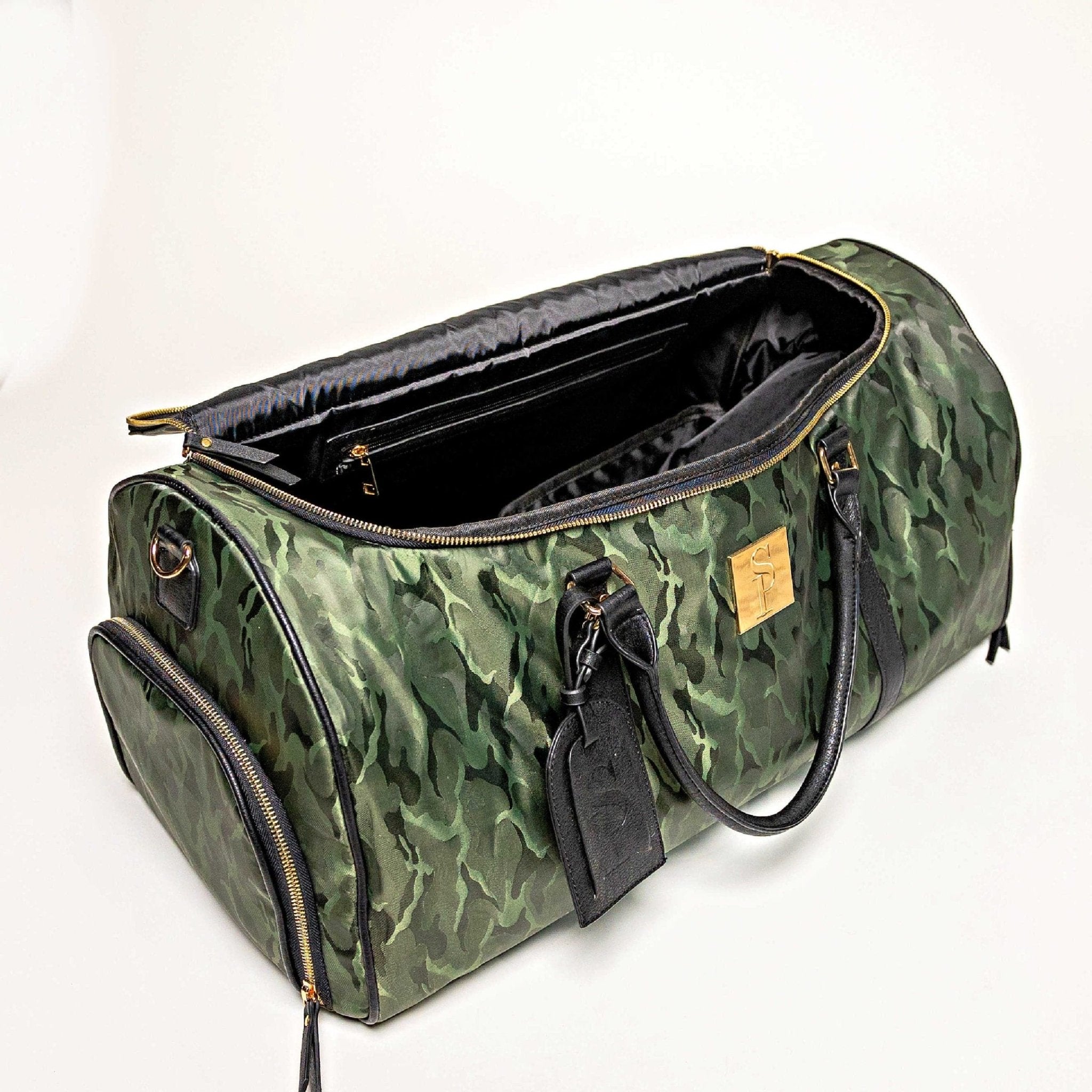 Green Camo Weekender Duffle Bag - Wize - Z