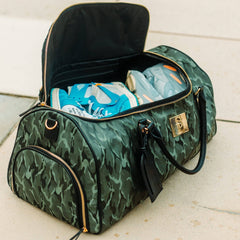 Green Camo Weekender Duffle Bag - Wize - Z
