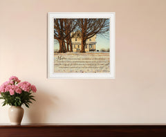 Home 1 White Framed Print Wall Art - Wize - Z
