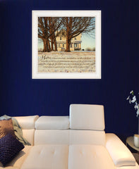 Home 1 White Framed Print Wall Art - Wize - Z