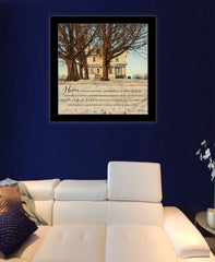 Home 3 Black Framed Print Wall Art - Wize - Z